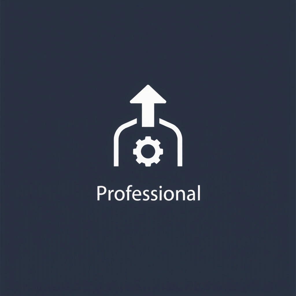 Pictogramă reprezentând dezvoltare profesională cu o săgeată crescătoare