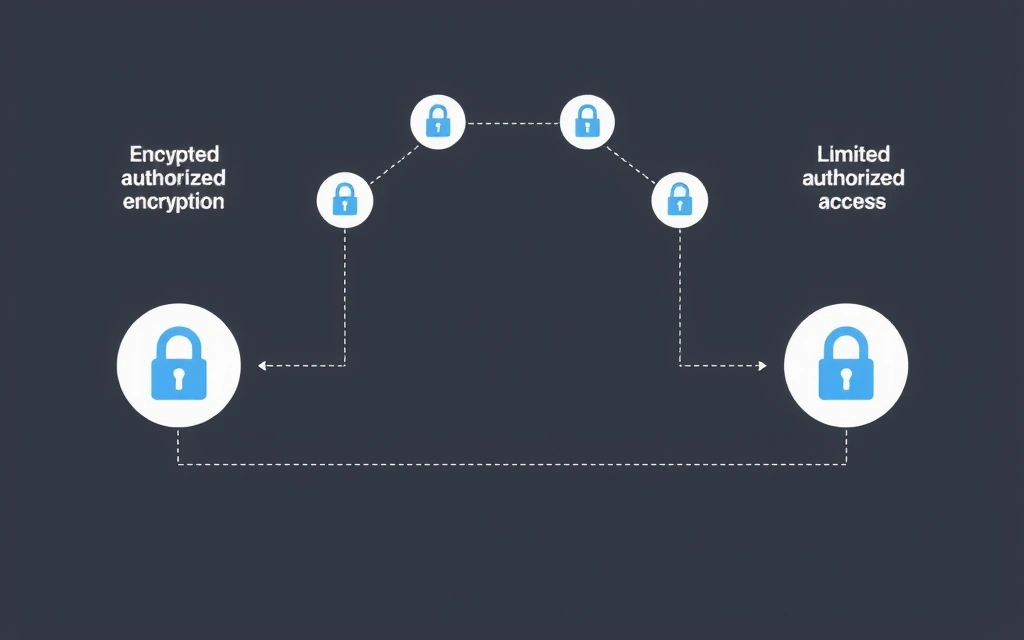 Diagramă vizuală a fluxului de date securizat și a politicilor de partajare