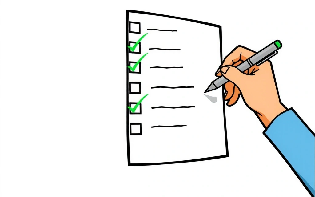 Ilustrație cu o listă de verificare și un semn de bifare, simbolizând respectarea obligațiilor